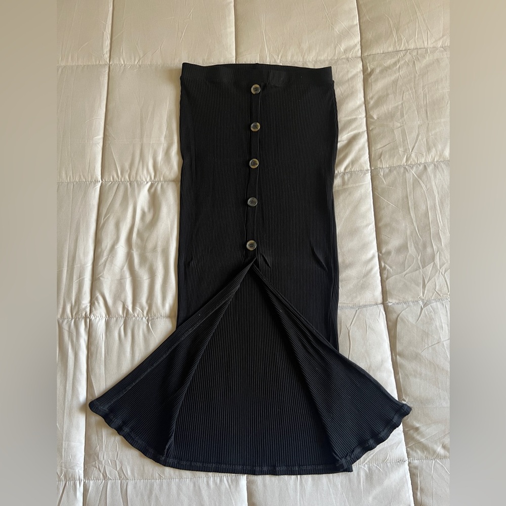 ASOS Design Button Front Knit Skirt
